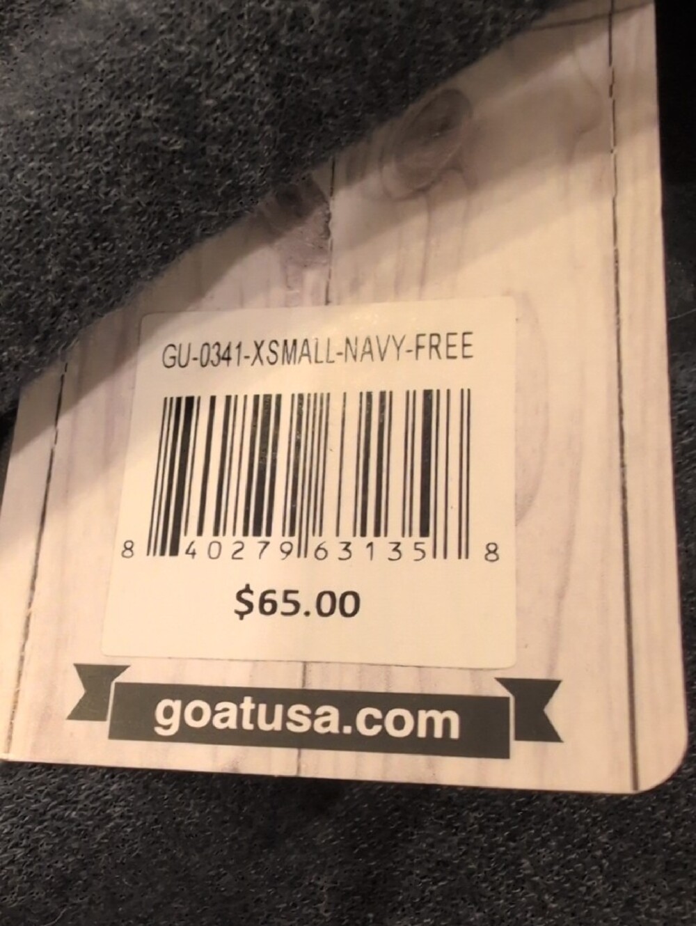 Men's XS Navy Goat Sweatshirt NWT - Picture 5 of 5